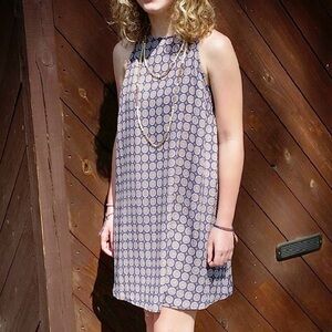 Sadie & Sage Blue/Gold/Green Dress